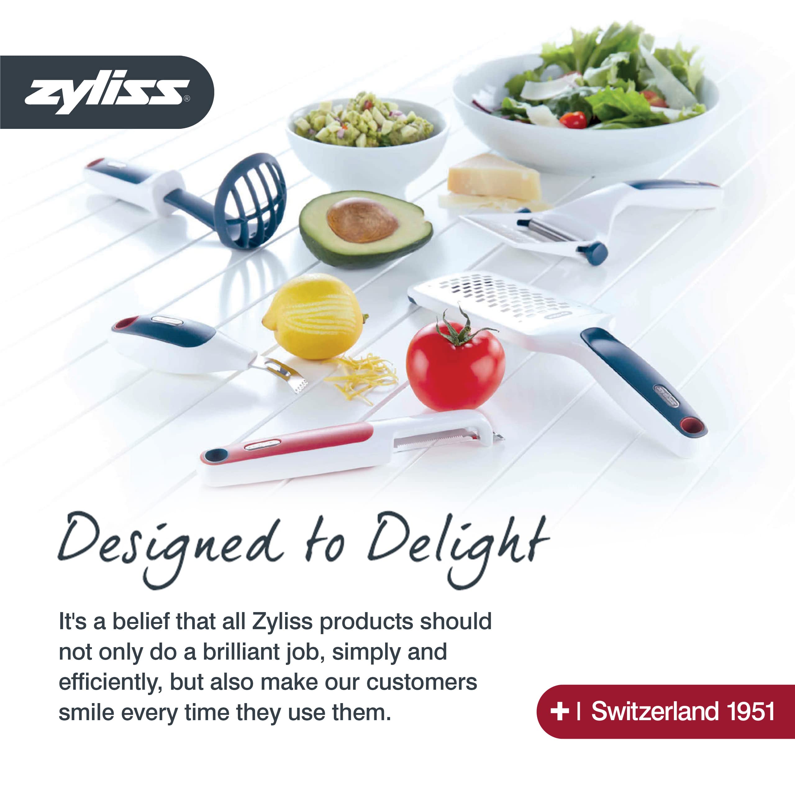 Zyliss kitchen prep tools trusted by home cooks and professionals.