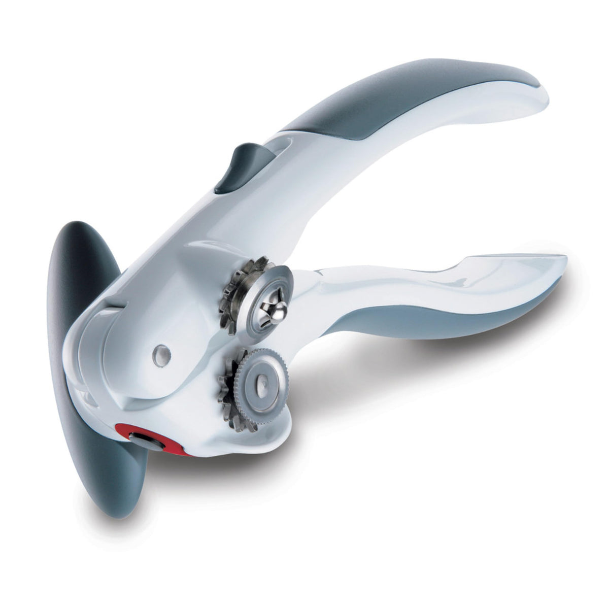Zyliss Lock N' Lift can opener with locking mechanism reduces hand strain