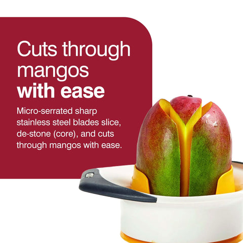 Close-up of Zyliss pit remover micro-serrated blades.