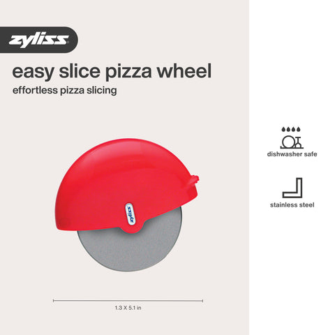 Zyliss pizza wheel detachable wheel aids thorough washing.