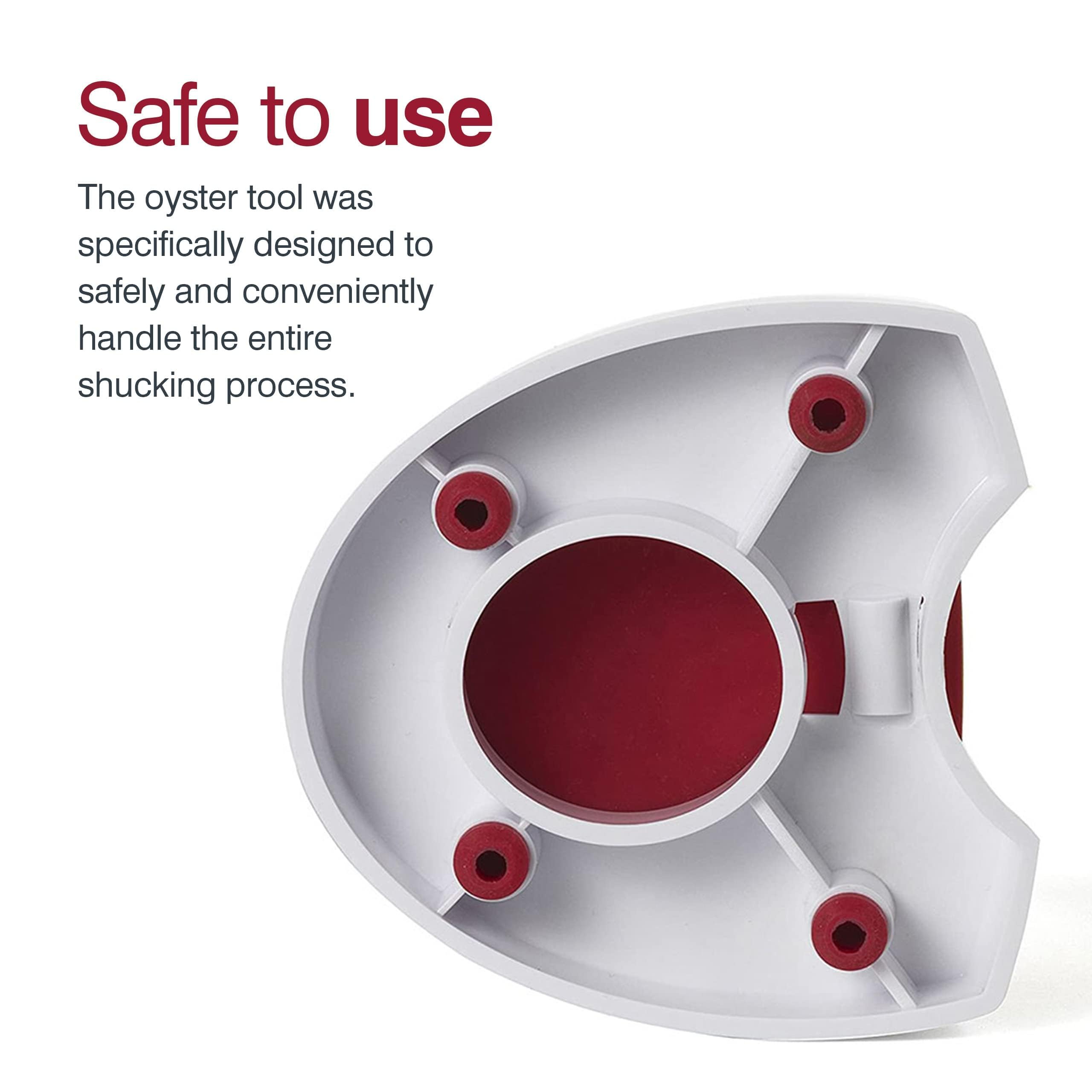 Zyliss safety guard helps prevent slips during shucking.