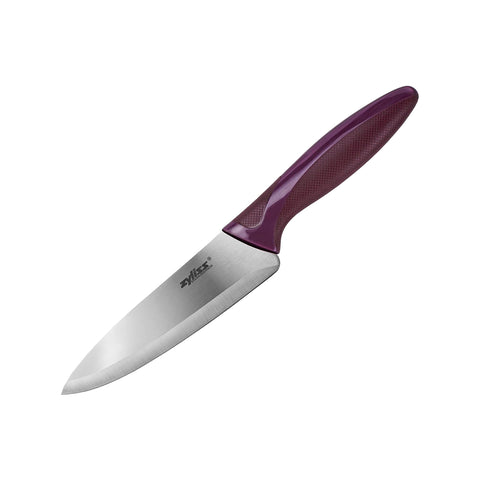 Zyliss utility knife with sheath cover for safe storage and easy transport.