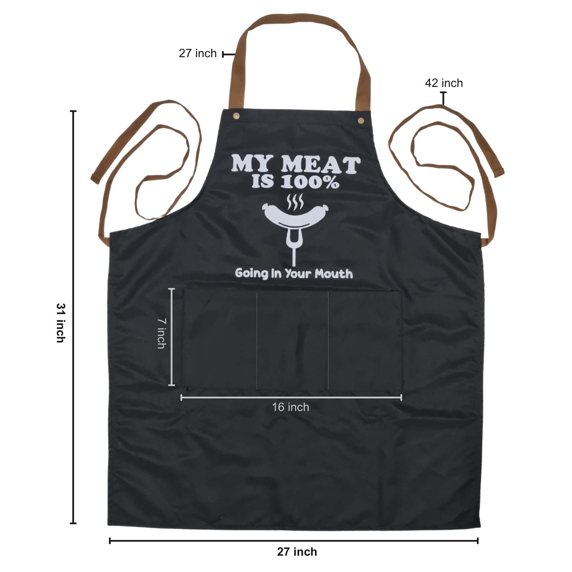 ZYNINORA apron-three-pockets keeps tools accessible during cooks