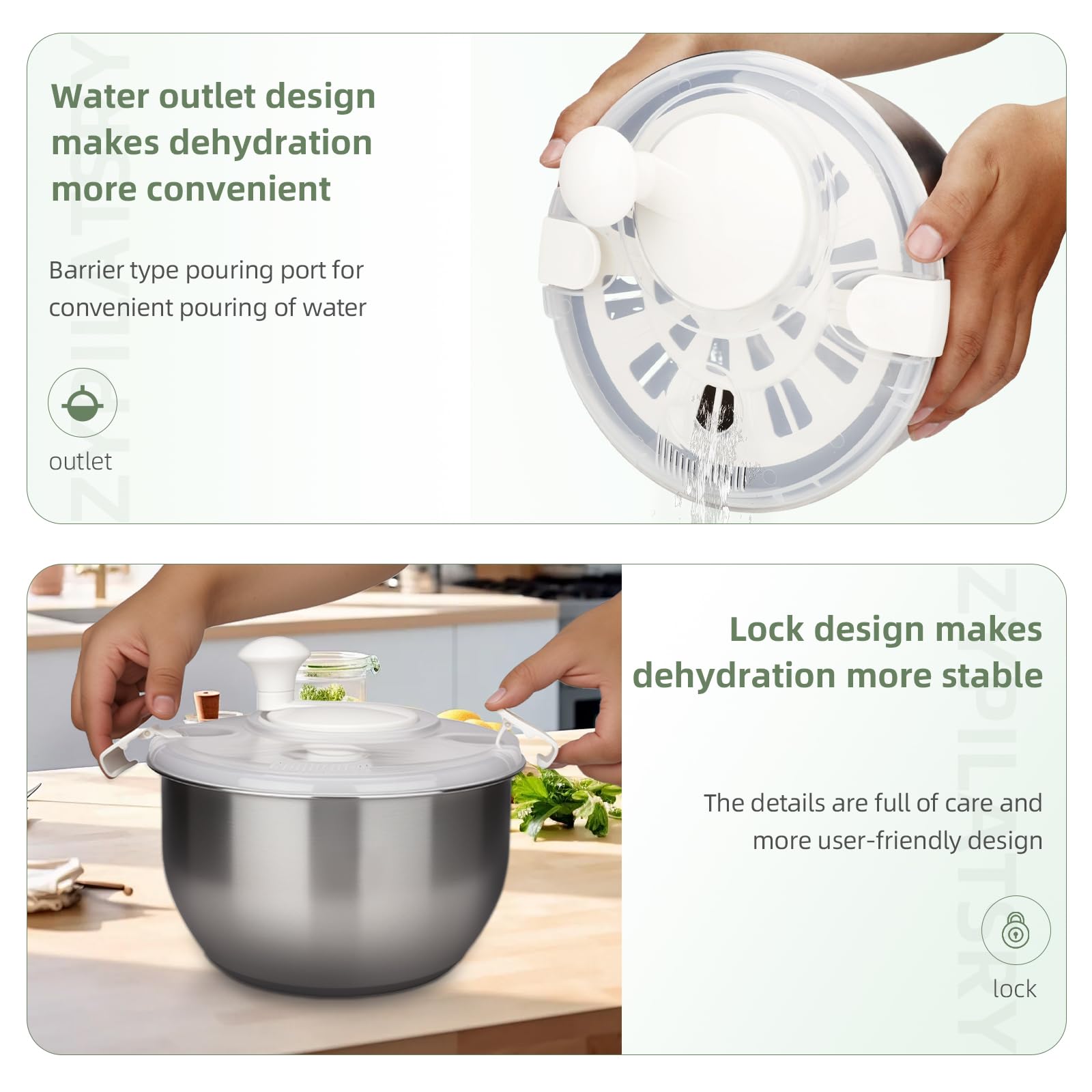 Zypilatsry large-capacity design handles multiple veggies at once