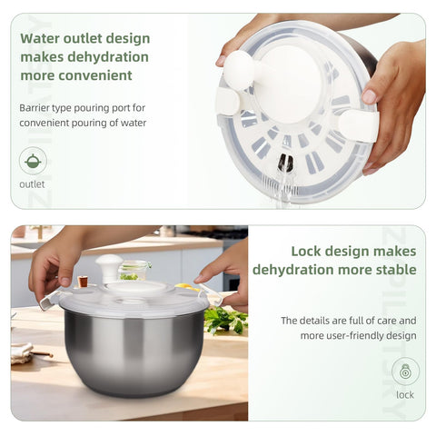 Zypilatsry large-capacity design handles multiple veggies at once