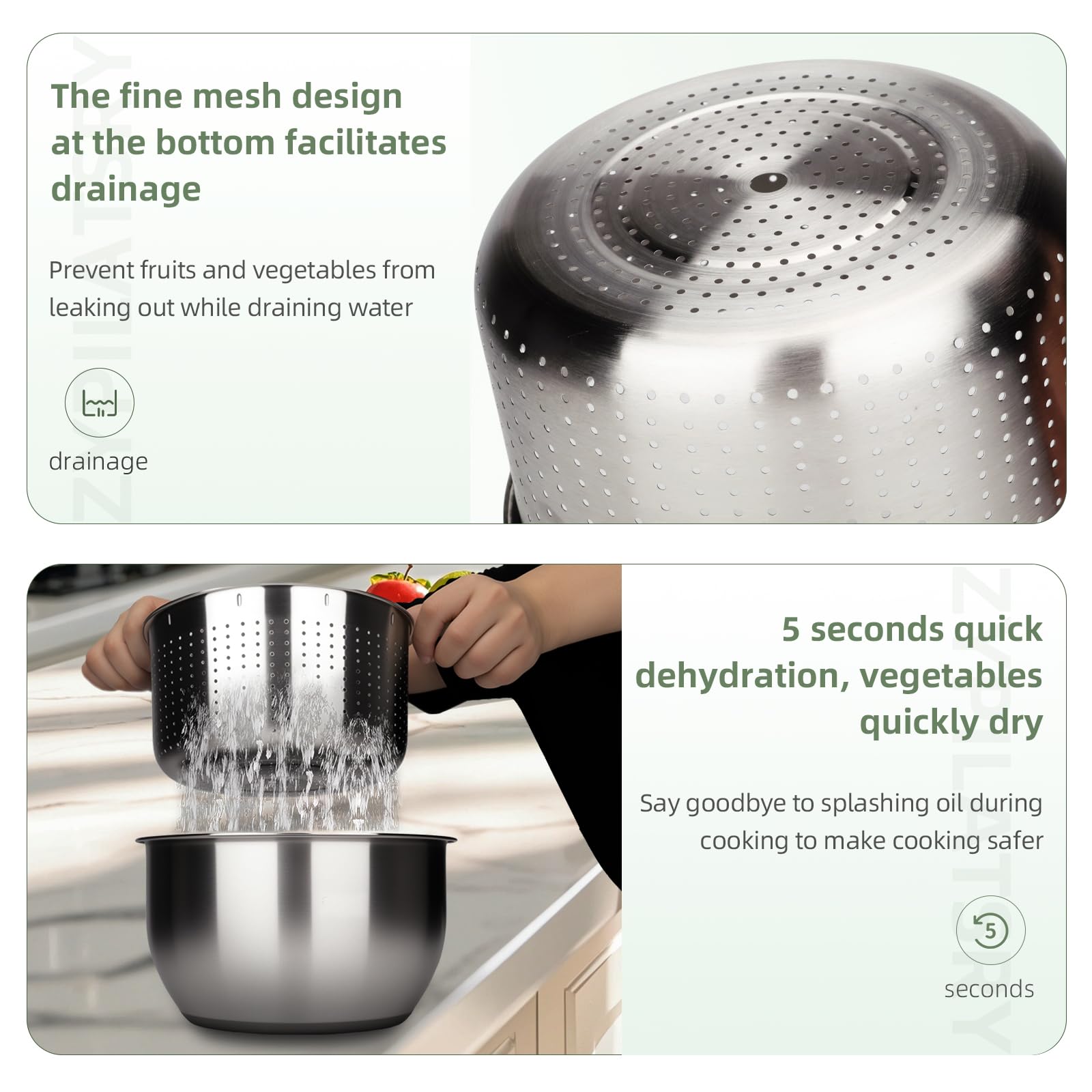 Zypilatsry spin-dry-action delivers fast herbs drying