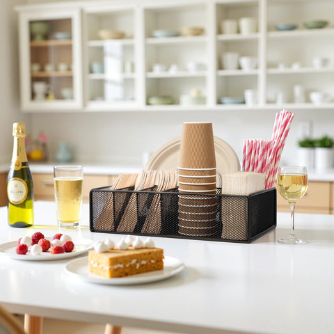 ZZDWLDHA picnic organizer aids outdoor dinners, camping, and parties.