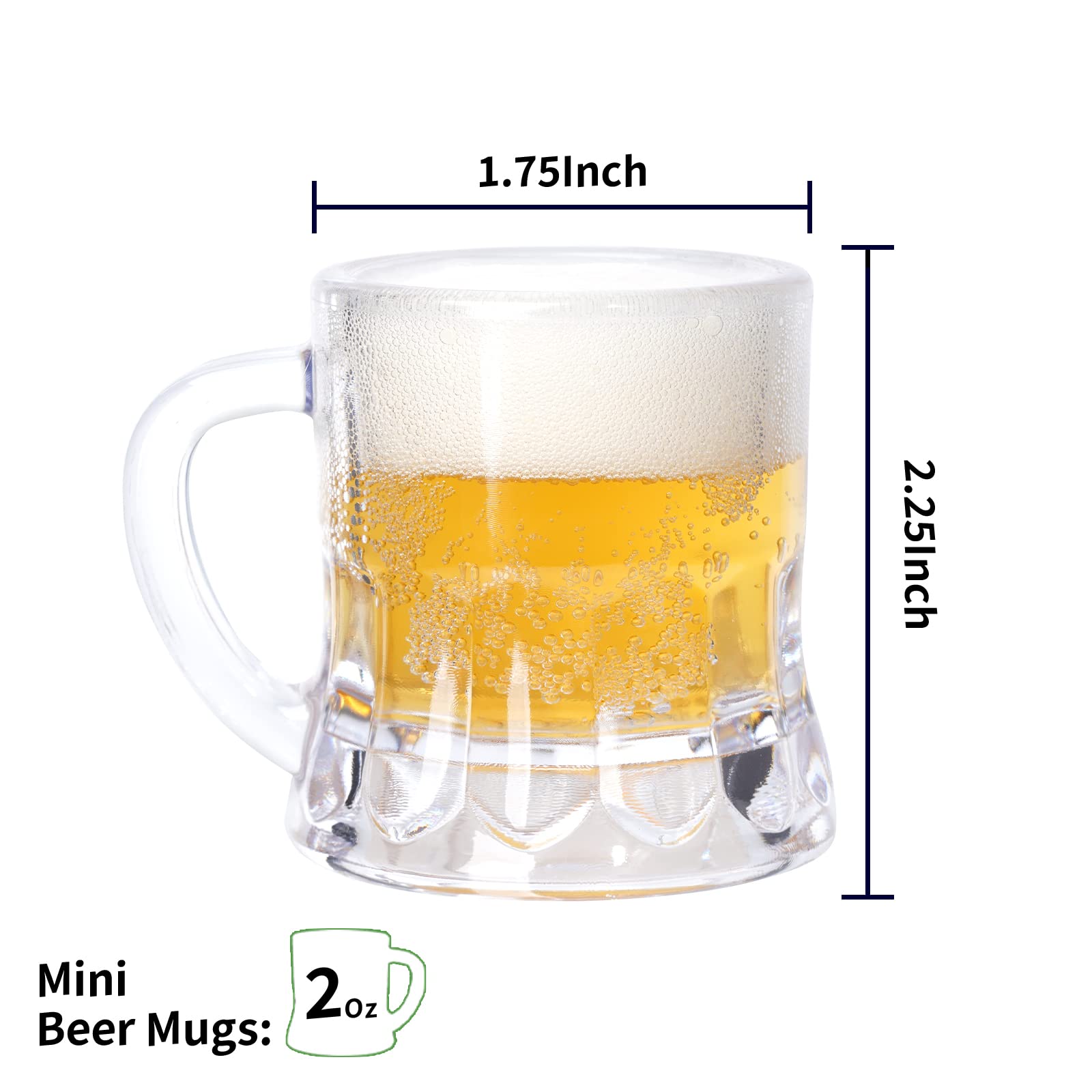 ZZYFGH 2oz clear shot glass, lightweight and reusable for gatherings.
