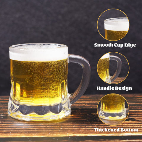 ZZYFGH thick-base mini glasses provide stable placement during festive cheers